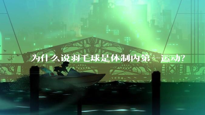 为什么说羽毛球是体制内第一运动？